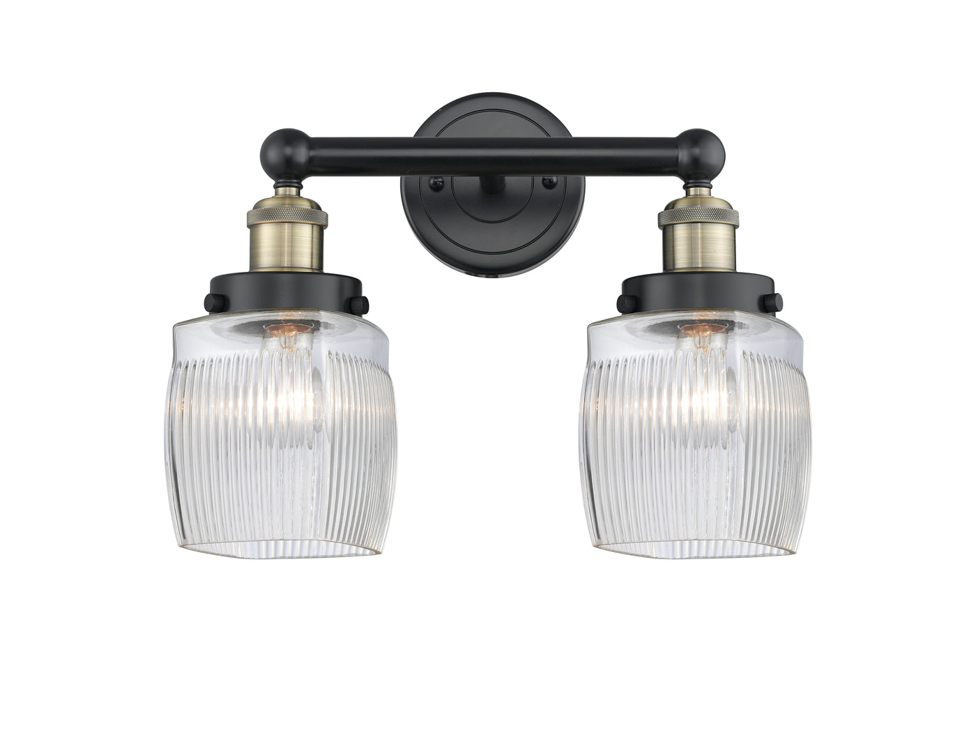 Edison Bath Vanity Light Cast Brass Glass