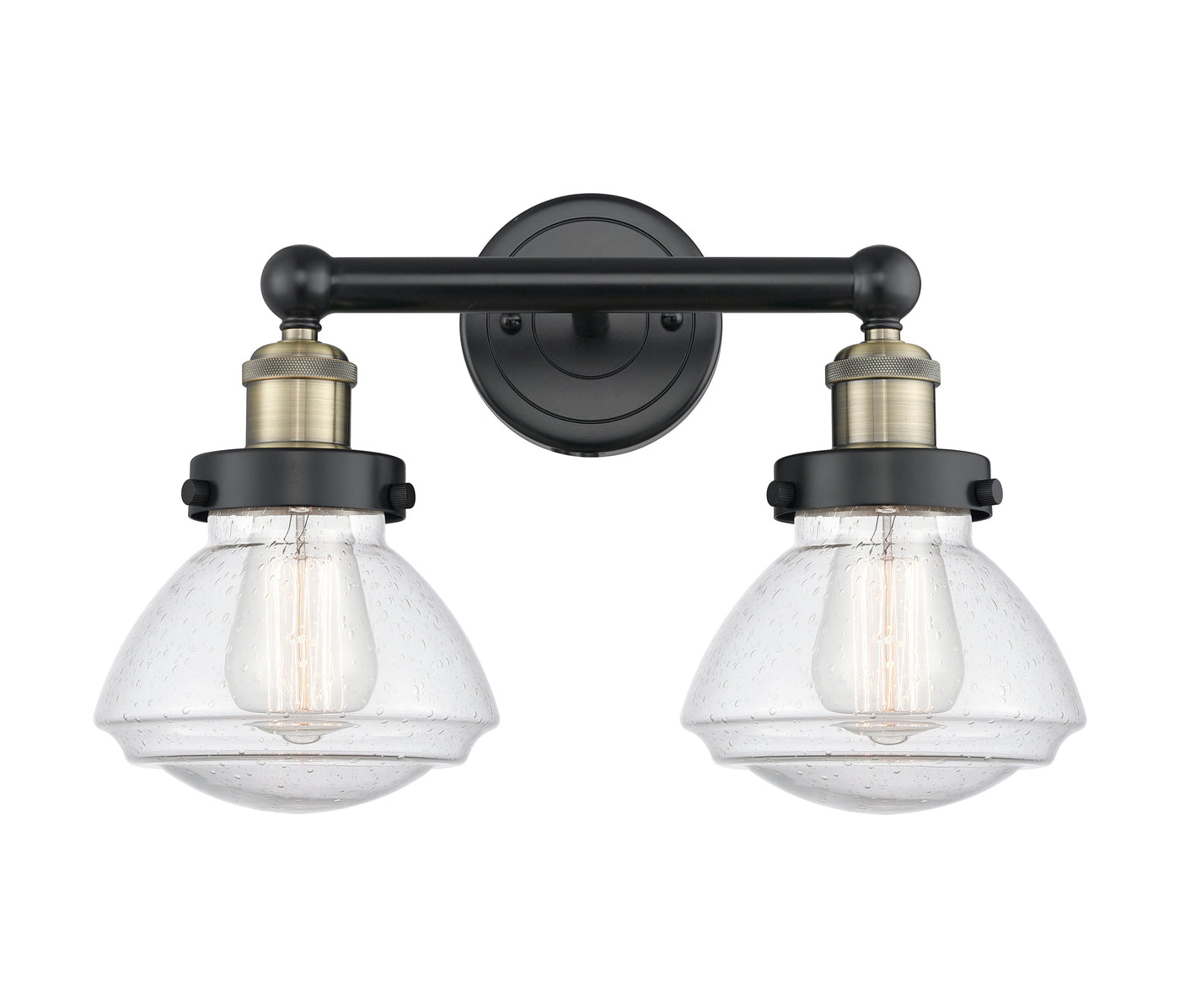 Edison Bath Vanity Light Cast Brass Three