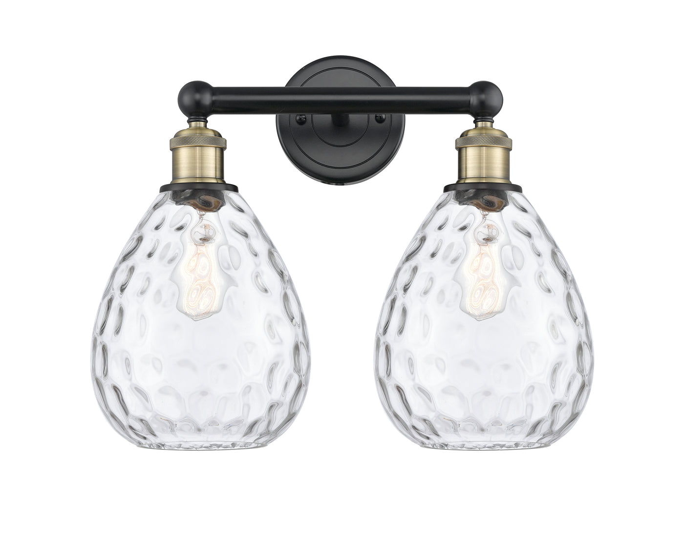 Edison Bath Vanity Light Cast Brass Glass