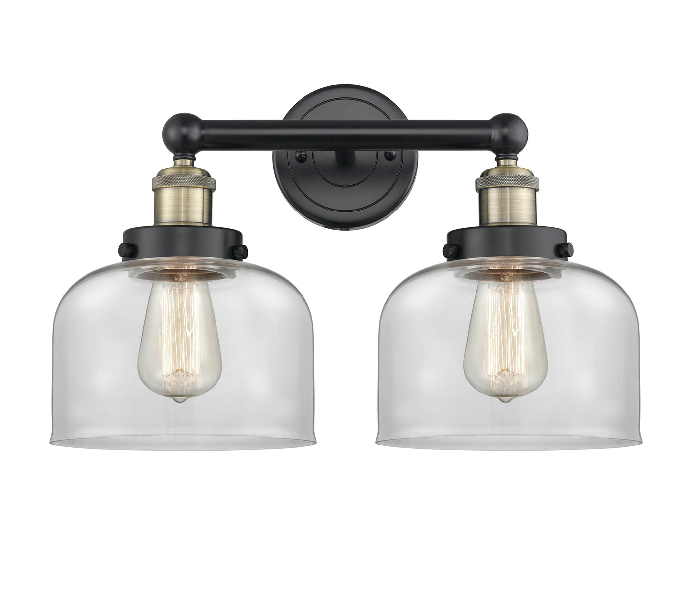 Edison Bath Vanity Light Cast Brass 16 Inches