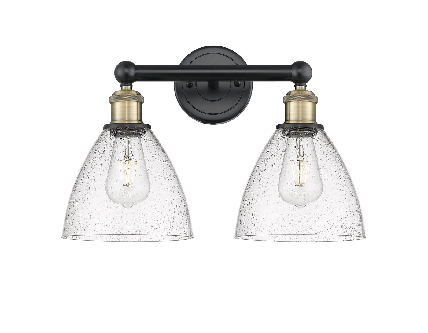 Edison Bath Vanity Light Steel Glass Brass