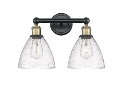 Edison Bath Vanity Light Steel Glass Brass