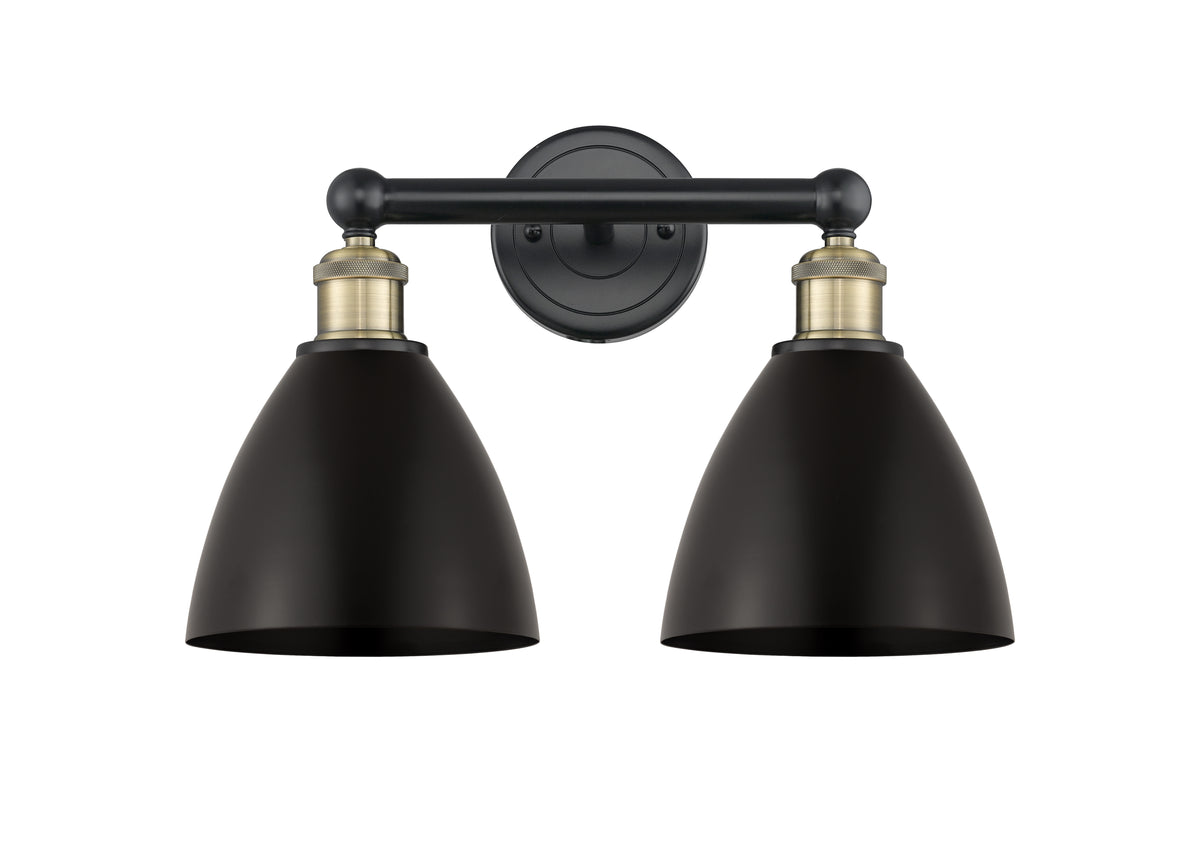 Bristol 17-Inch 2-Light Bath Vanity Light Cone Shade