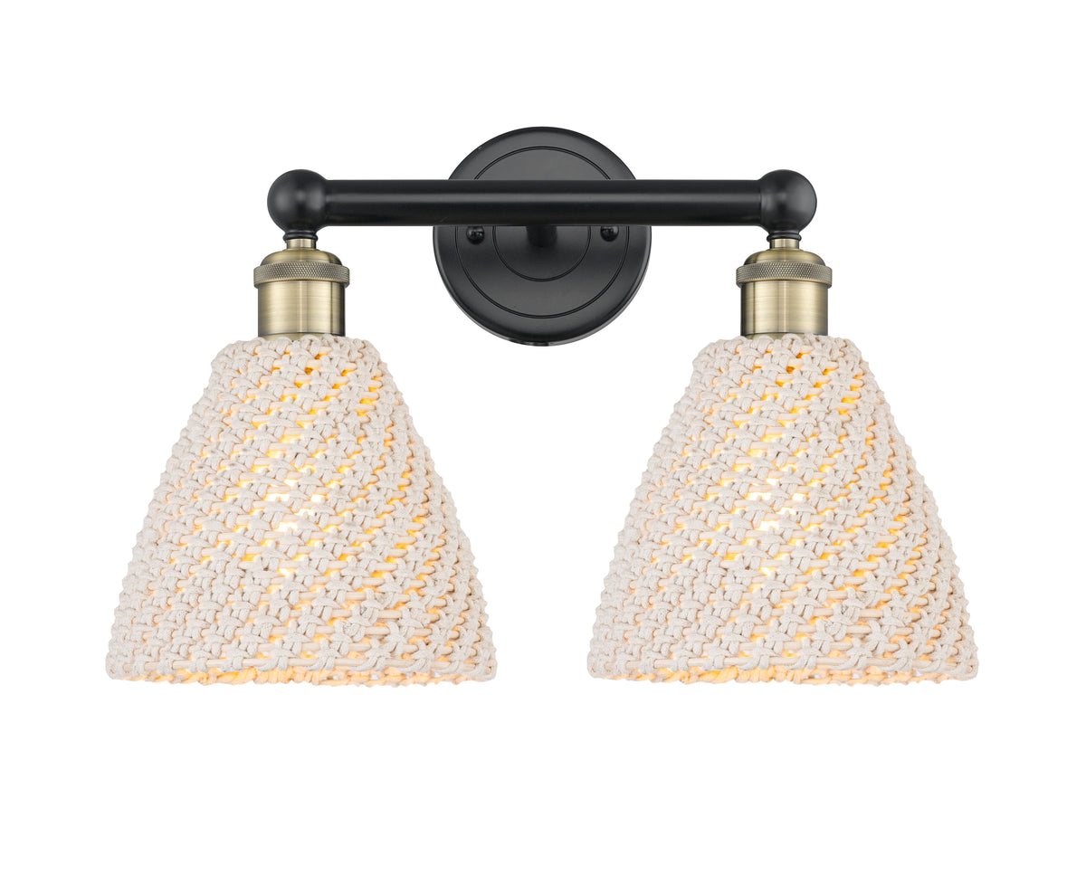 Bristol Natural 17-Inch 2-Light Bath Vanity Light