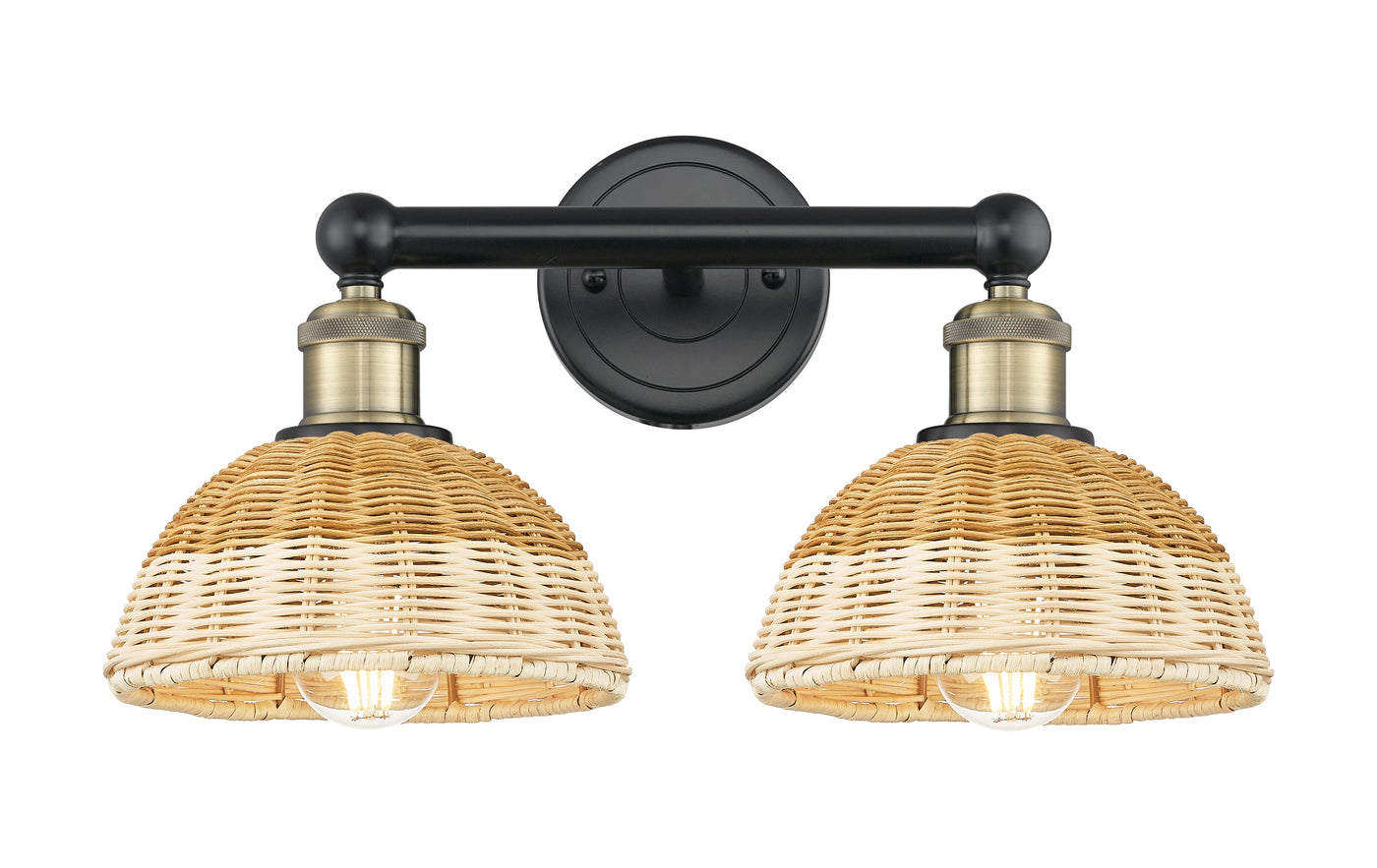 Edison Bath Vanity Light Steel Glass