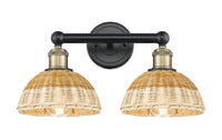 Edison Bath Vanity Light Steel Glass