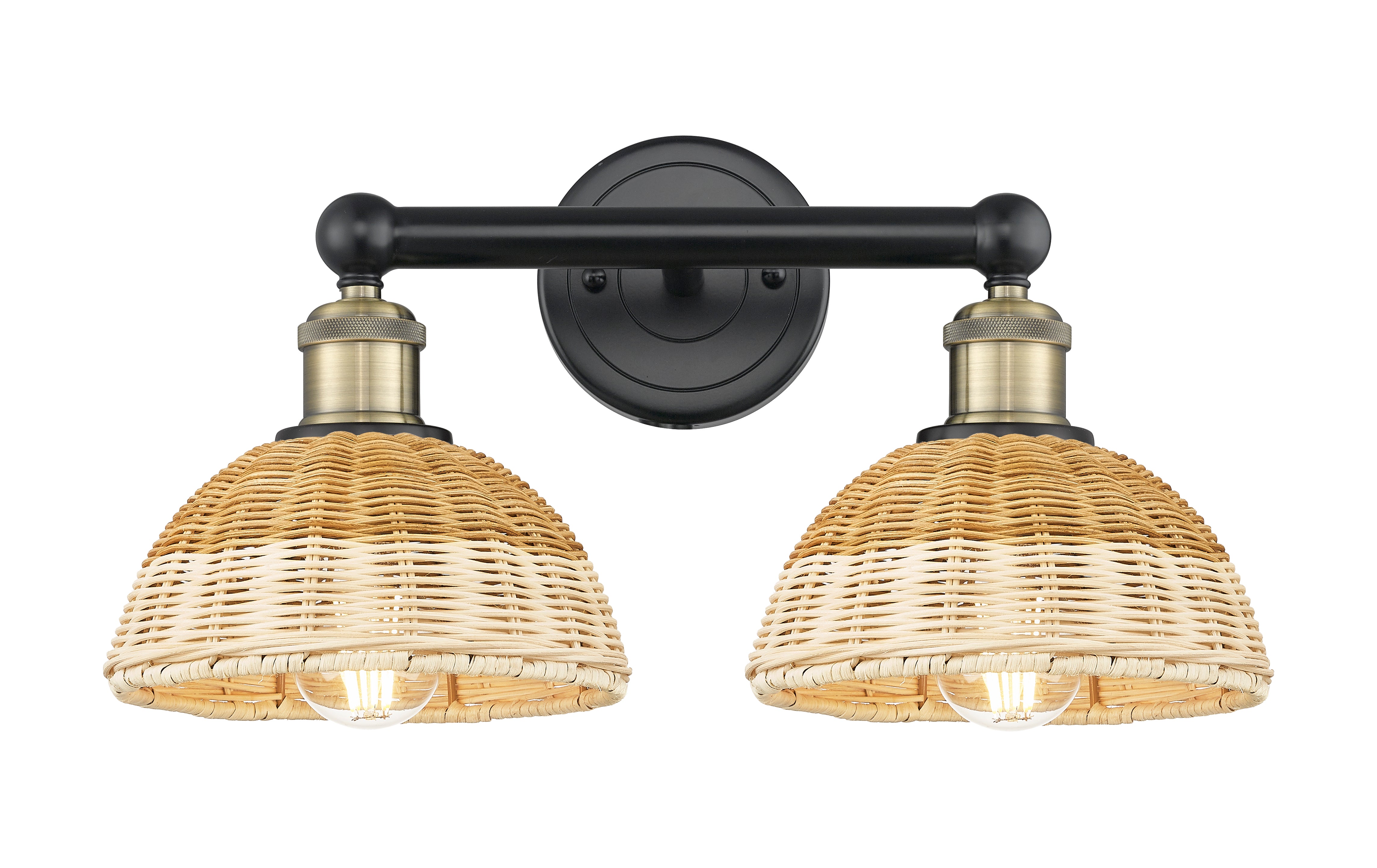 Edison Bath Vanity Light Steel Glass