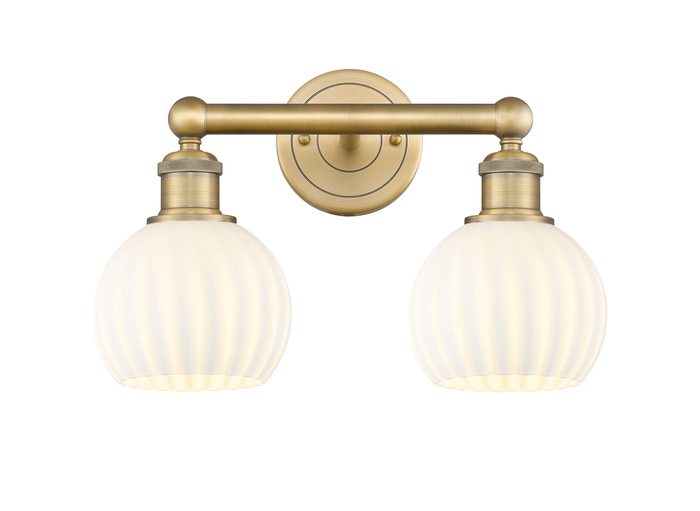 Edison Bath Vanity Light Cast Brass Glass