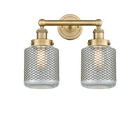 Edison Bath Vanity Light Cast Brass Glass