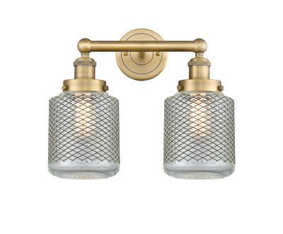 Edison Bath Vanity Light Cast Brass Glass