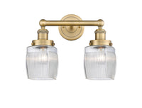 Edison Bath Vanity Light Cast Brass Glass