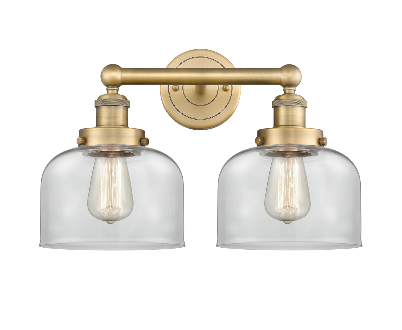 Edison Bath Vanity Light Cast Brass 16 Inches