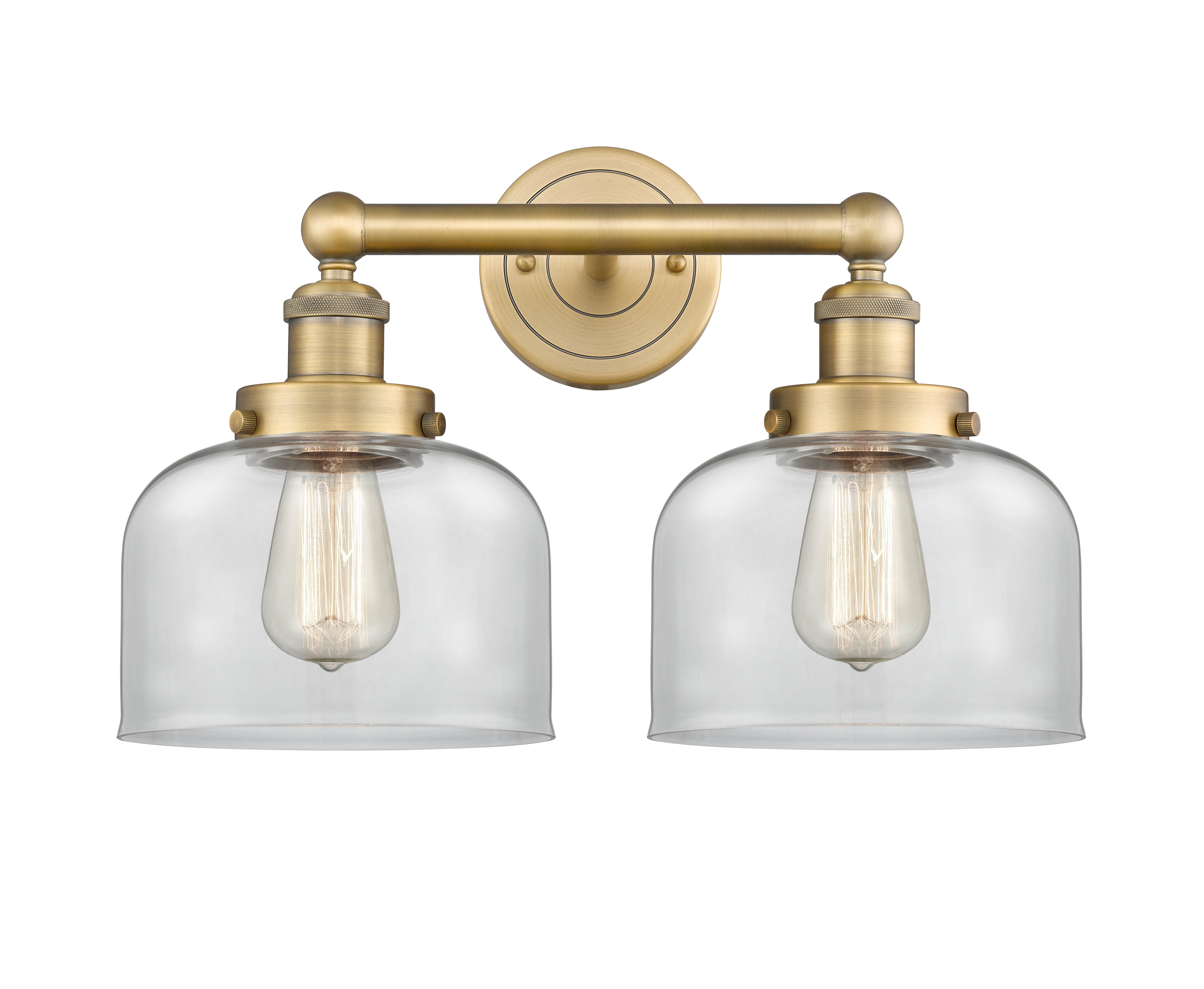 Edison Bath Vanity Light Cast Brass 16 Inches