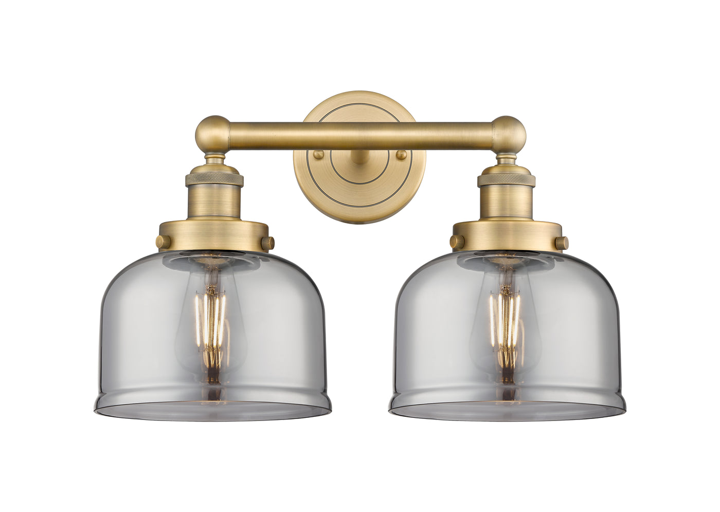 Edison Bath Vanity Light Cast Brass 16 Inches