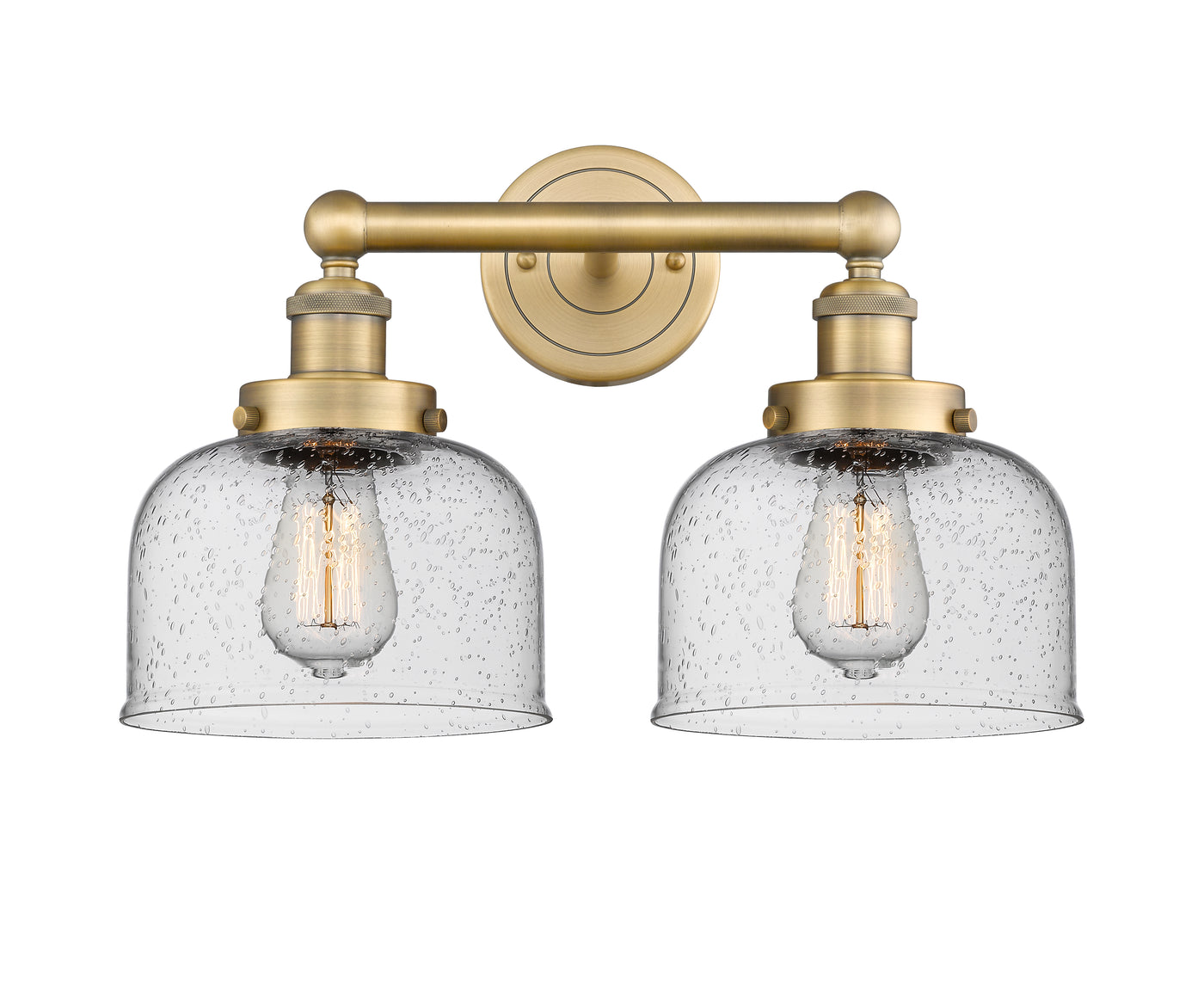 Edison Bath Vanity Light Cast Brass 16 Inches