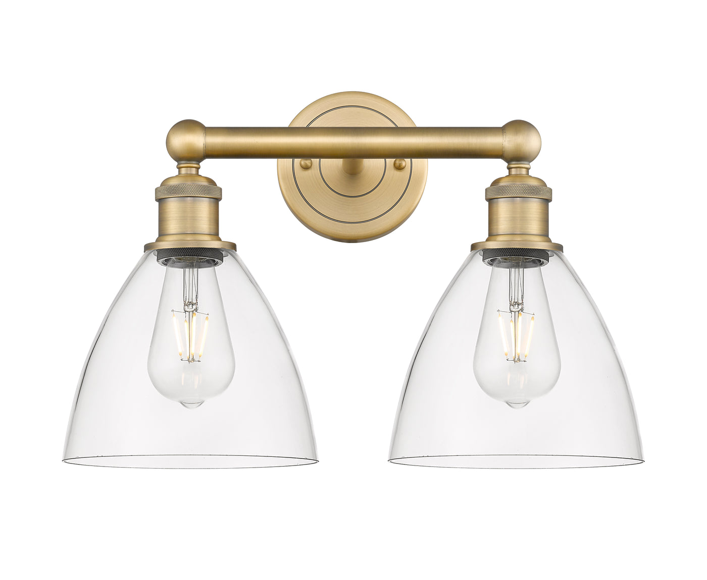 Edison Bath Vanity Light Steel Glass Brass