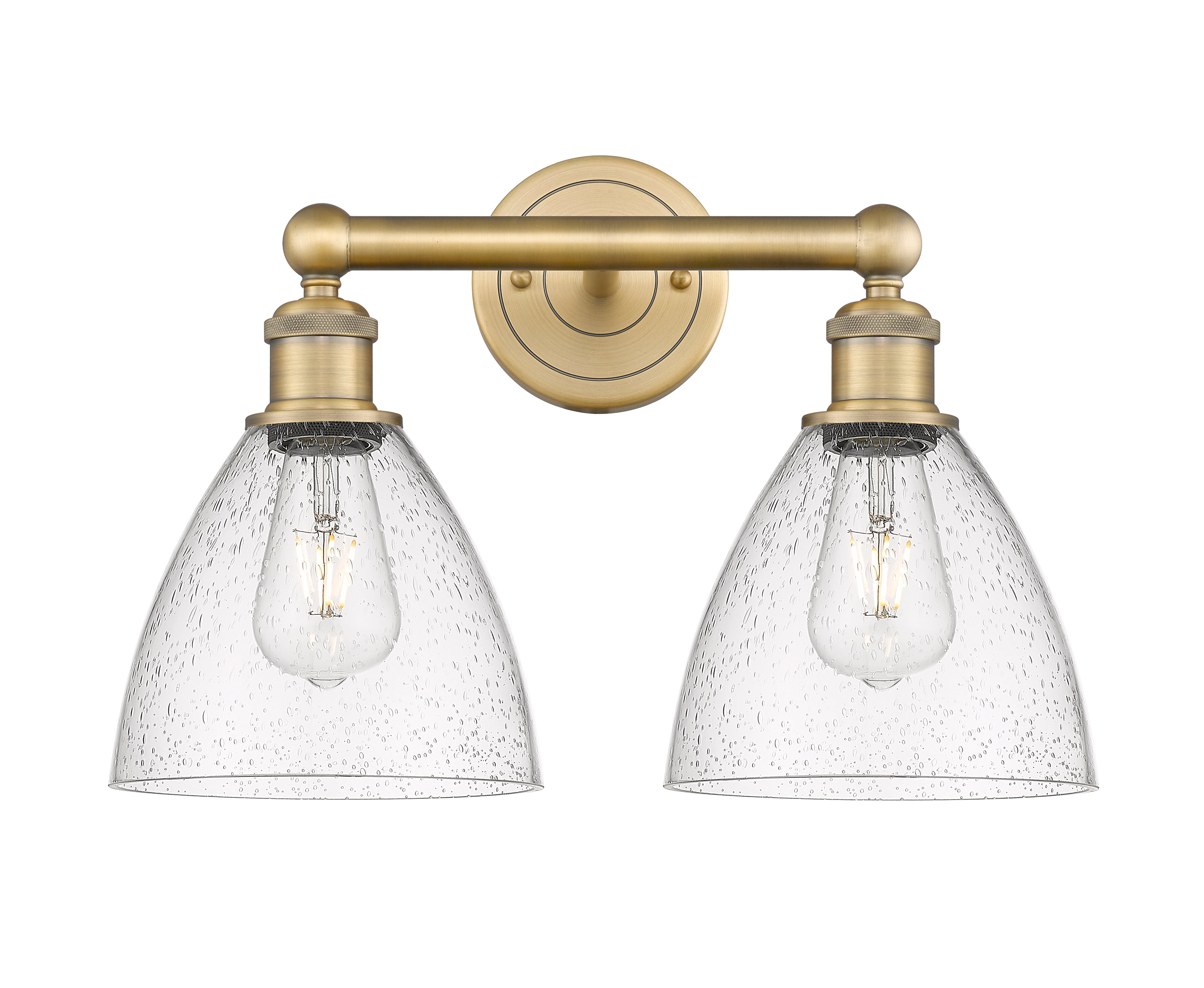 Edison Bath Vanity Light Steel Glass Brass