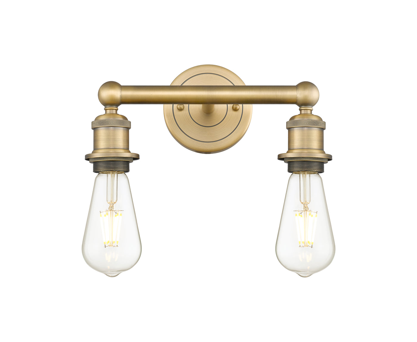 Edison Sconce Cast Brass Steel 6 Inch