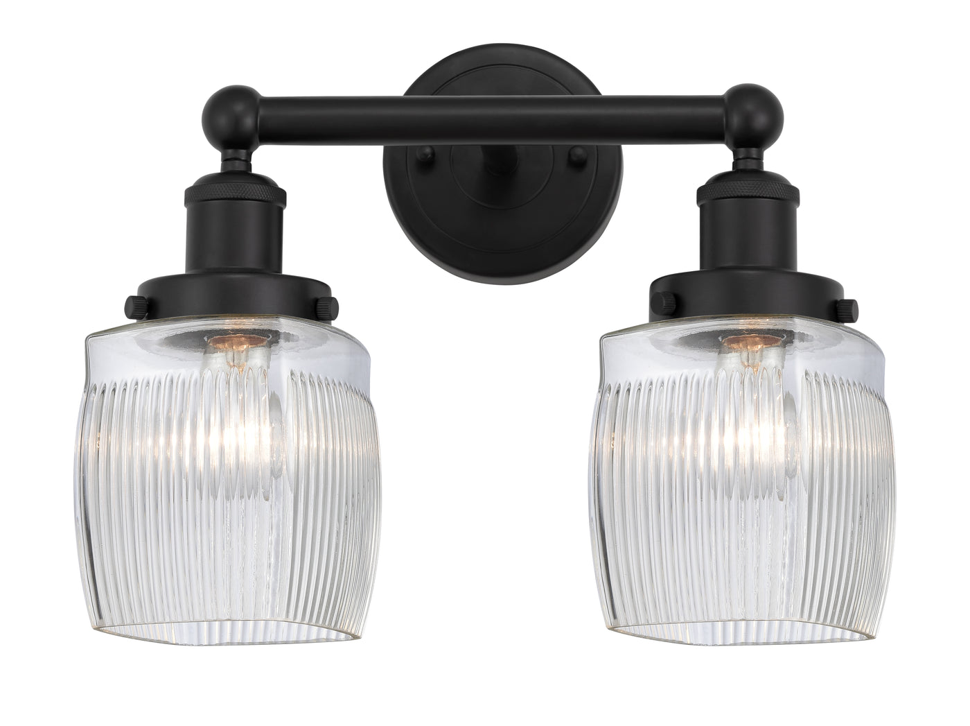 Edison Bath Vanity Light Cast Brass Glass