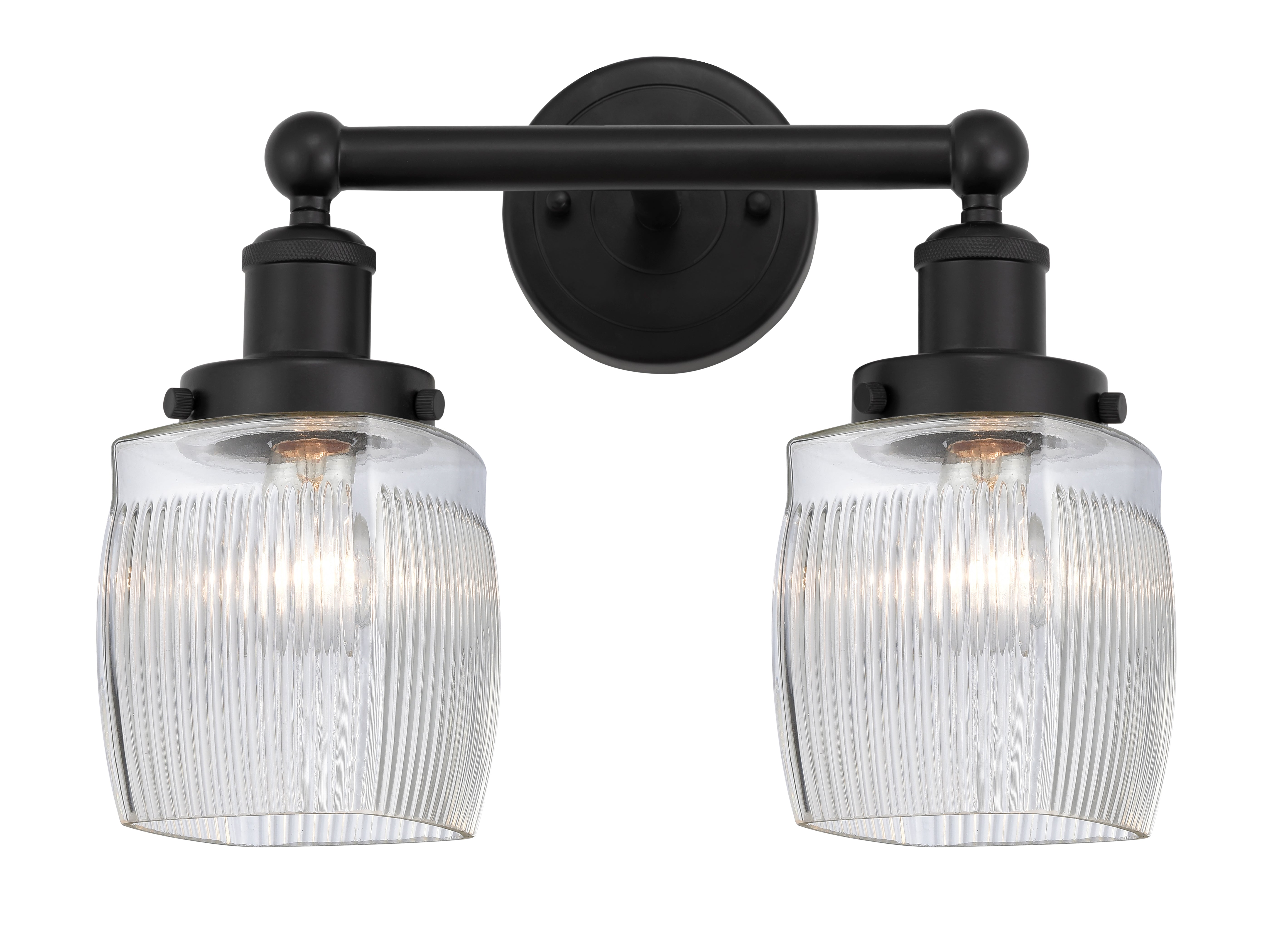 Edison Bath Vanity Light Cast Brass Glass