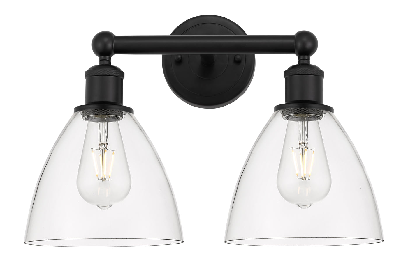 Edison Bath Vanity Light Steel Glass Brass