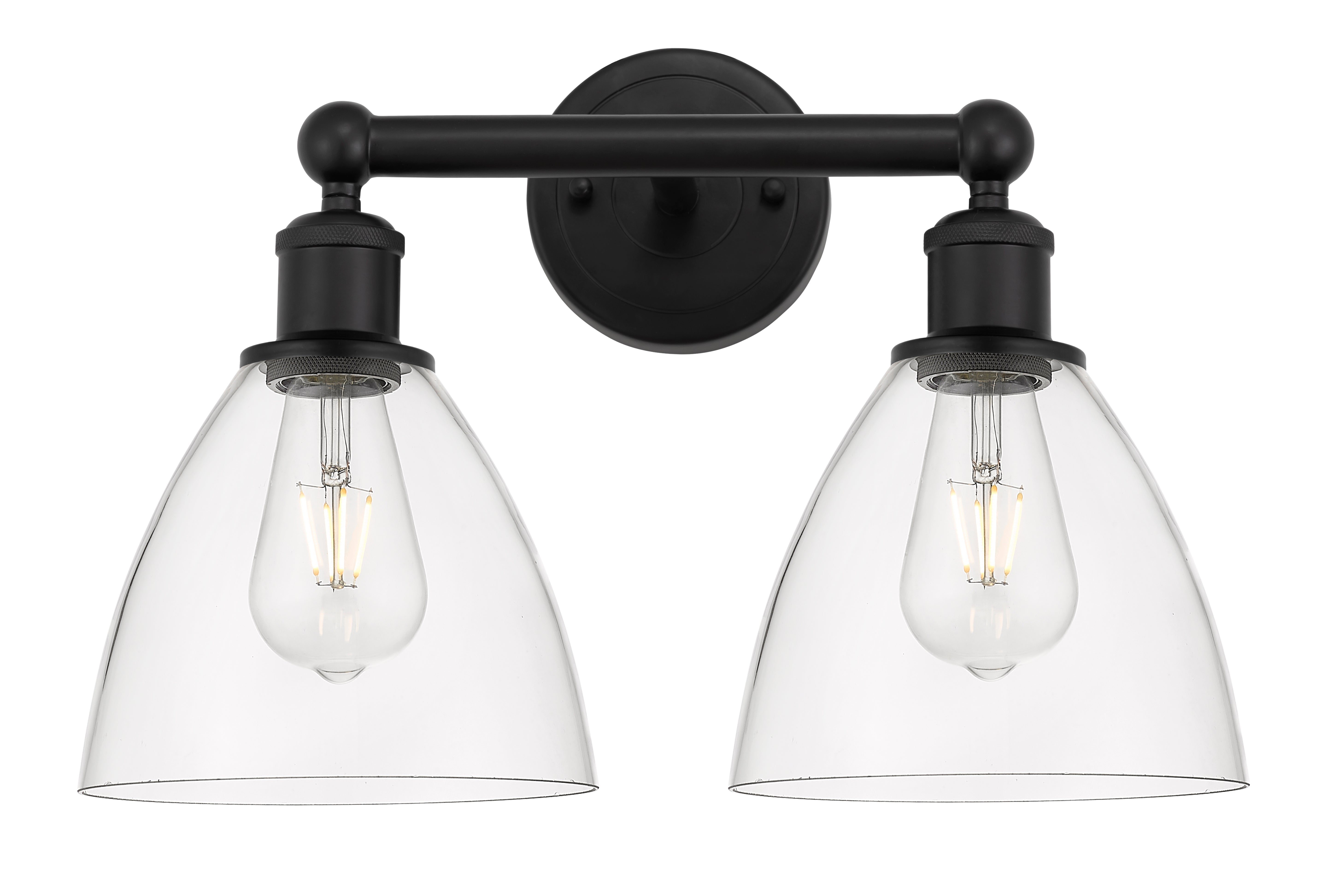 Edison Bath Vanity Light Steel Glass Brass