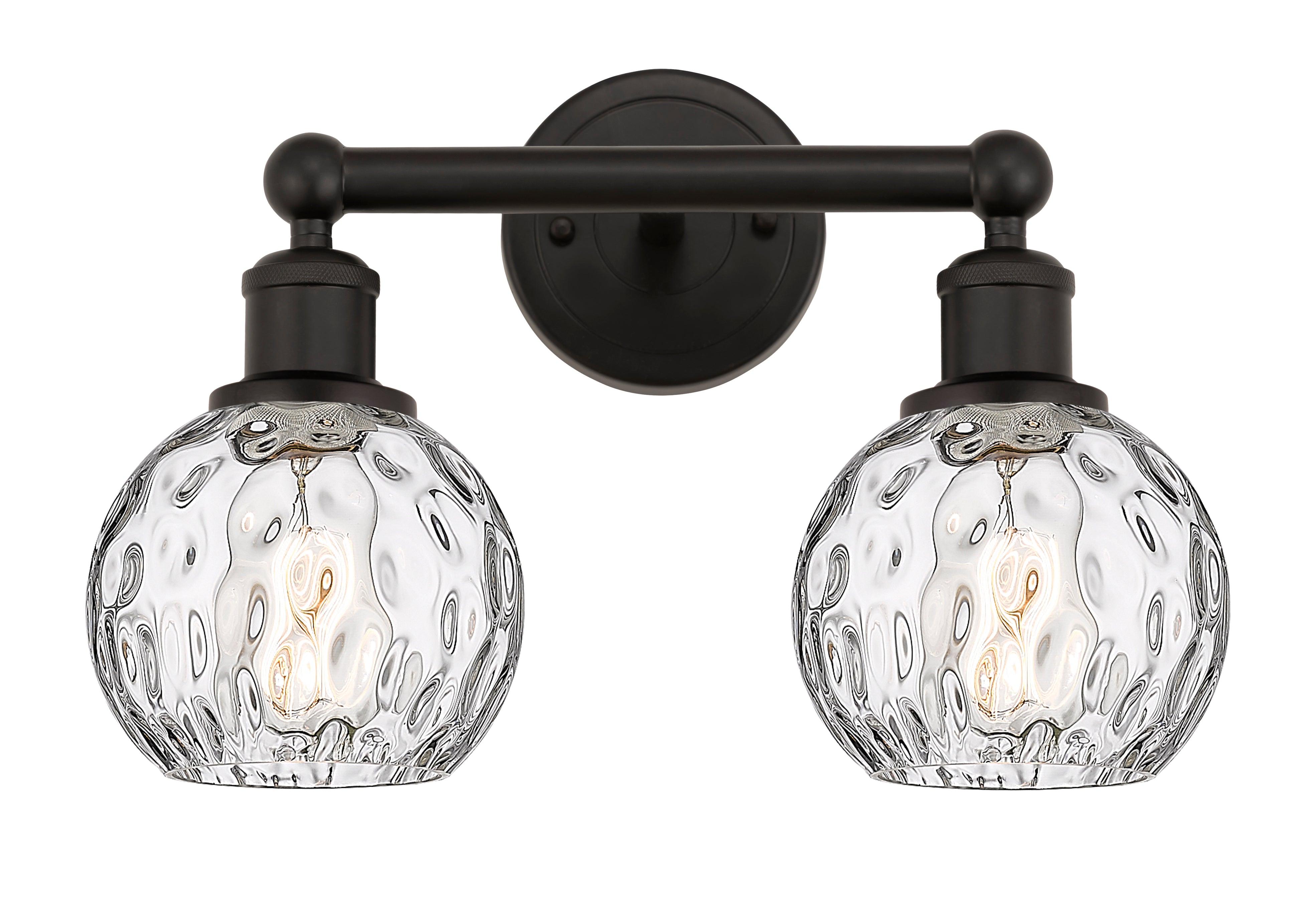 Edison Bath Vanity Light Cast Brass Glass