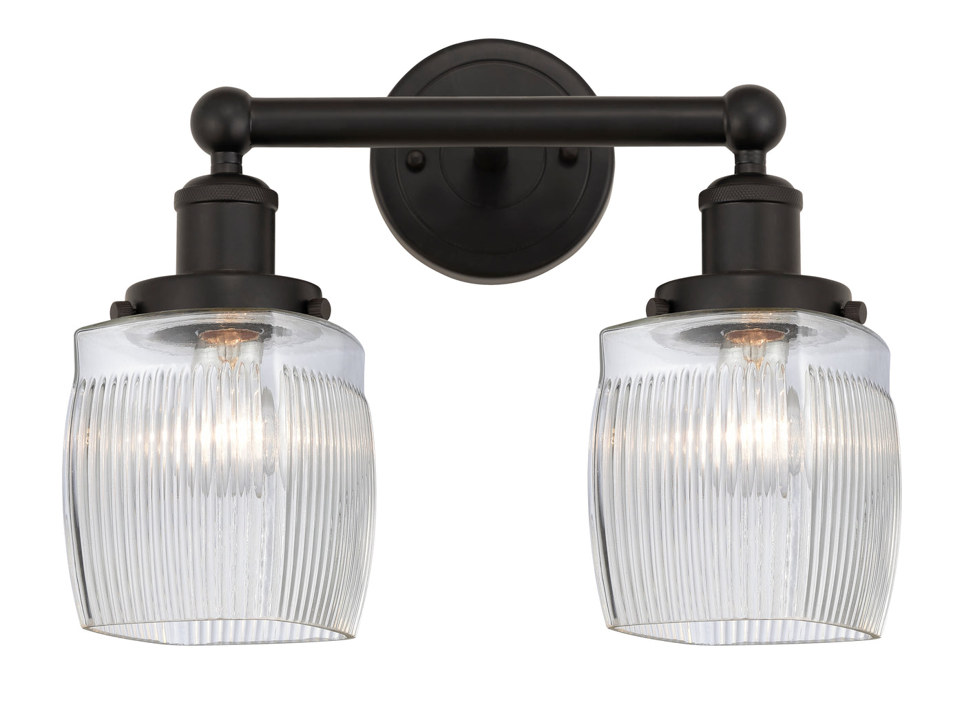 Edison Bath Vanity Light Cast Brass Glass