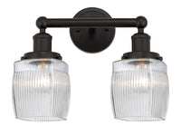 Edison Bath Vanity Light Cast Brass Glass