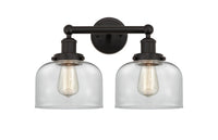 Edison Bath Vanity Light Cast Brass 16 Inches