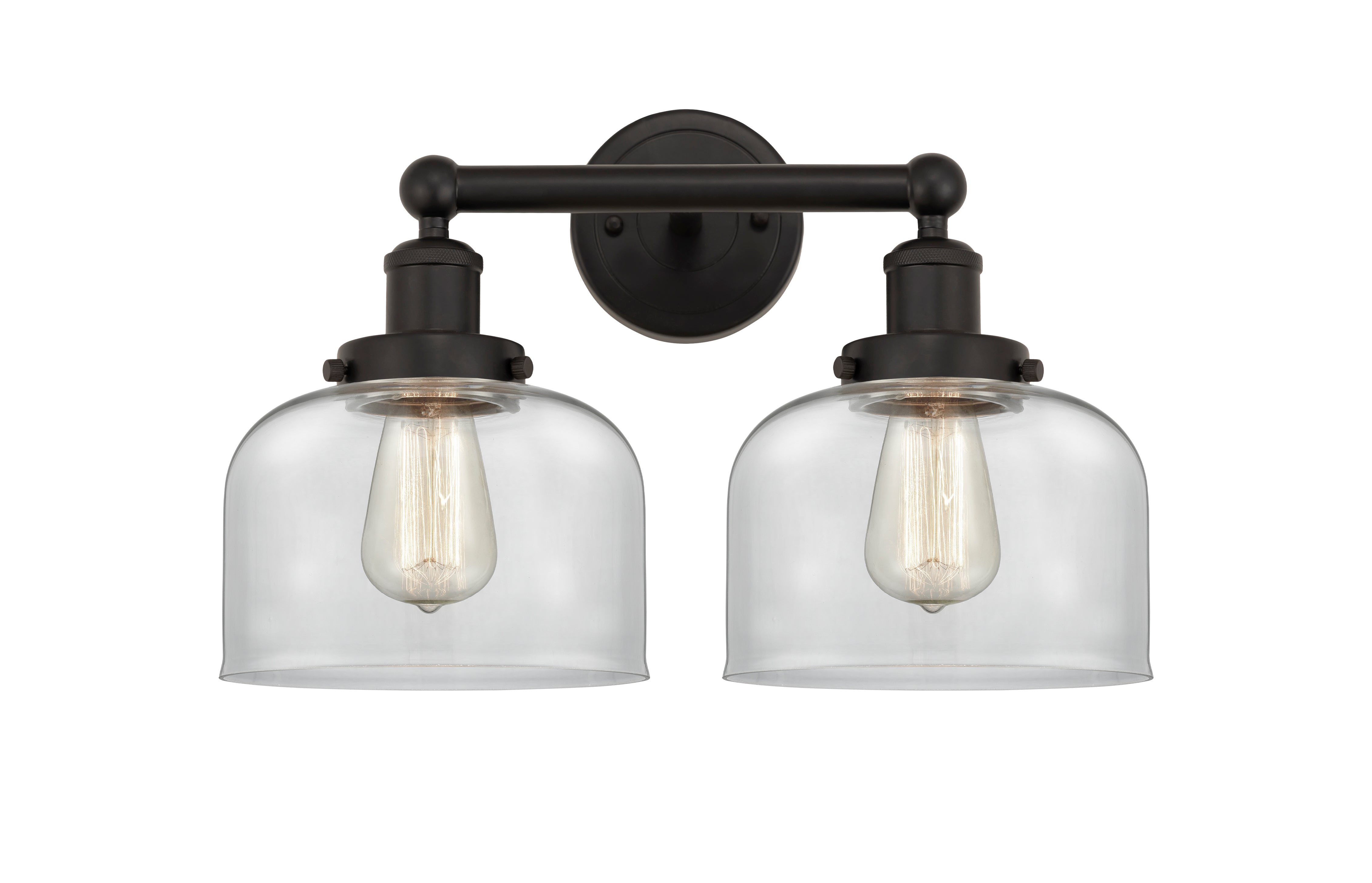 Edison Bath Vanity Light Cast Brass 16 Inches