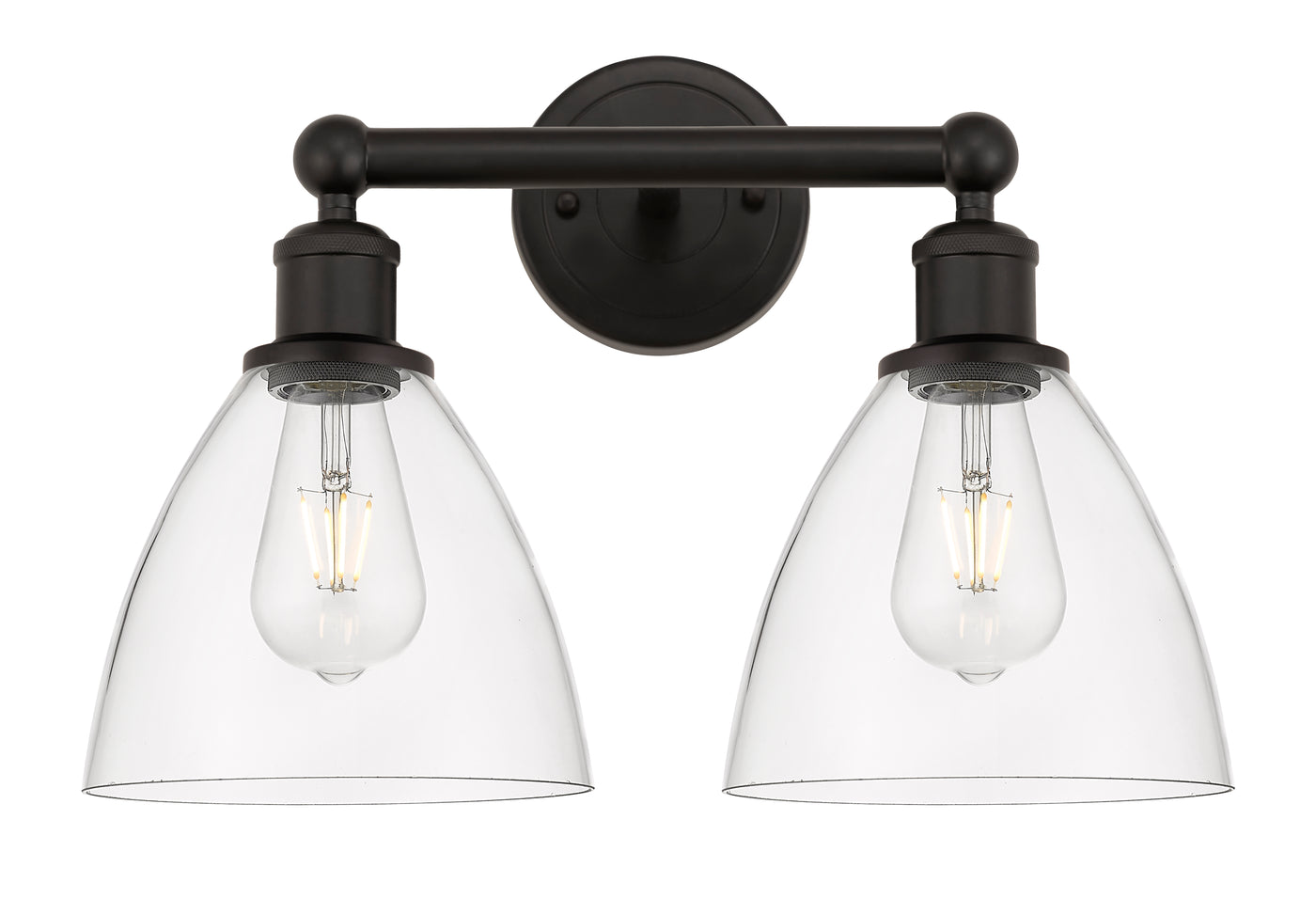 Edison Bath Vanity Light Steel Glass Brass