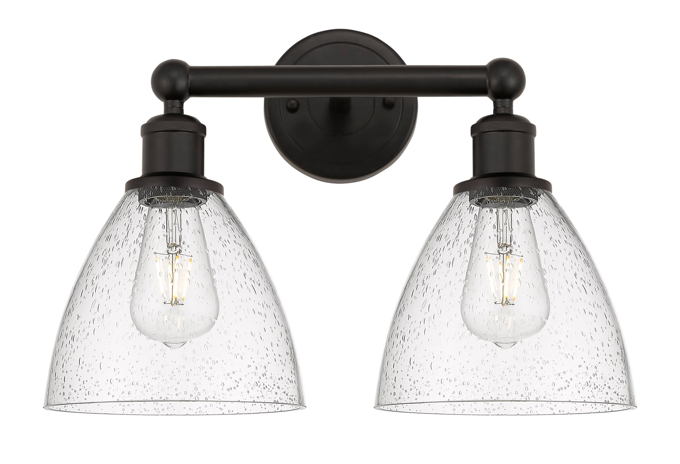 Edison Bath Vanity Light Steel Glass Brass