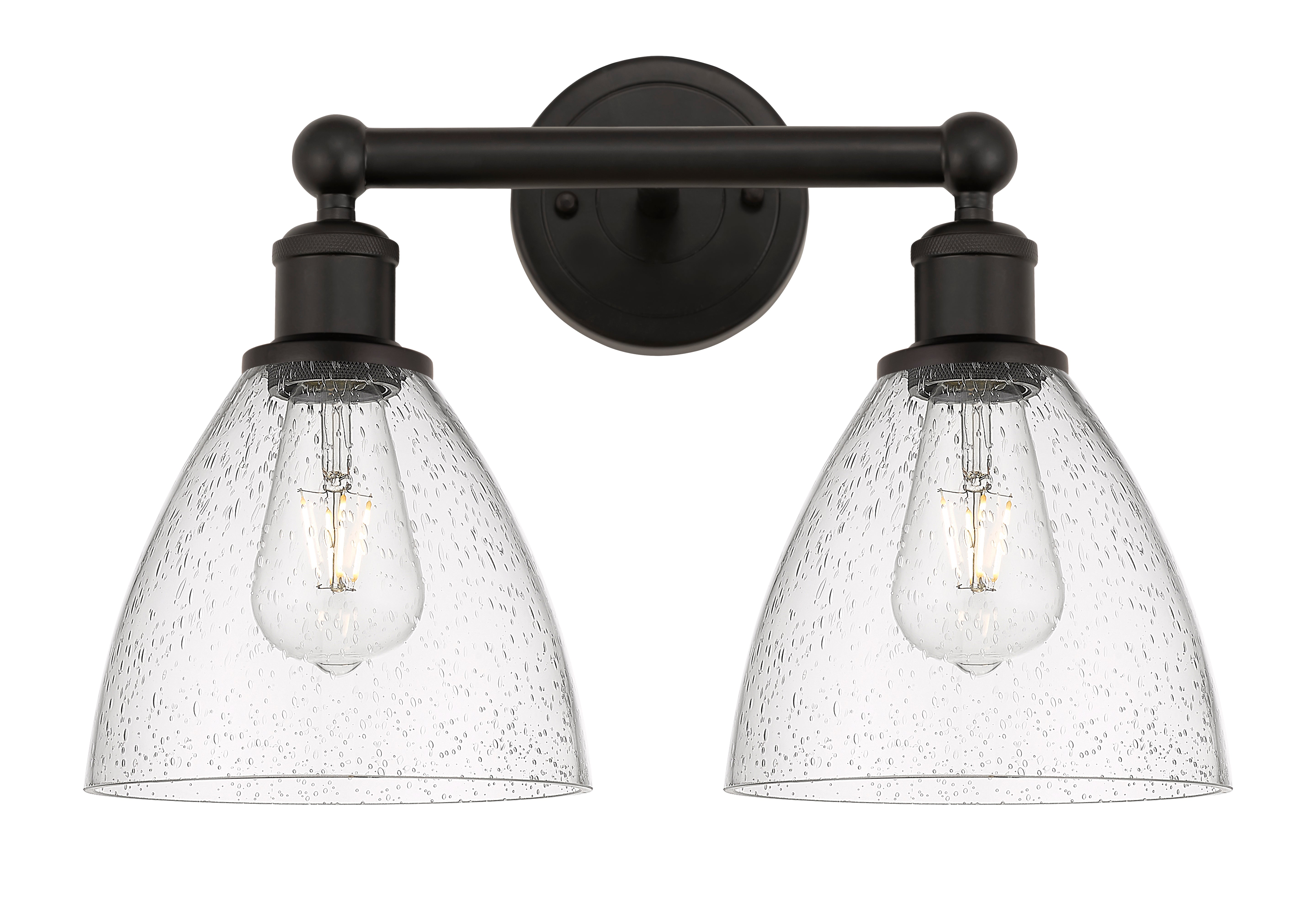 Edison Bath Vanity Light Steel Glass Brass