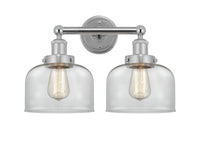 Edison Bath Vanity Light Cast Brass 16 Inches