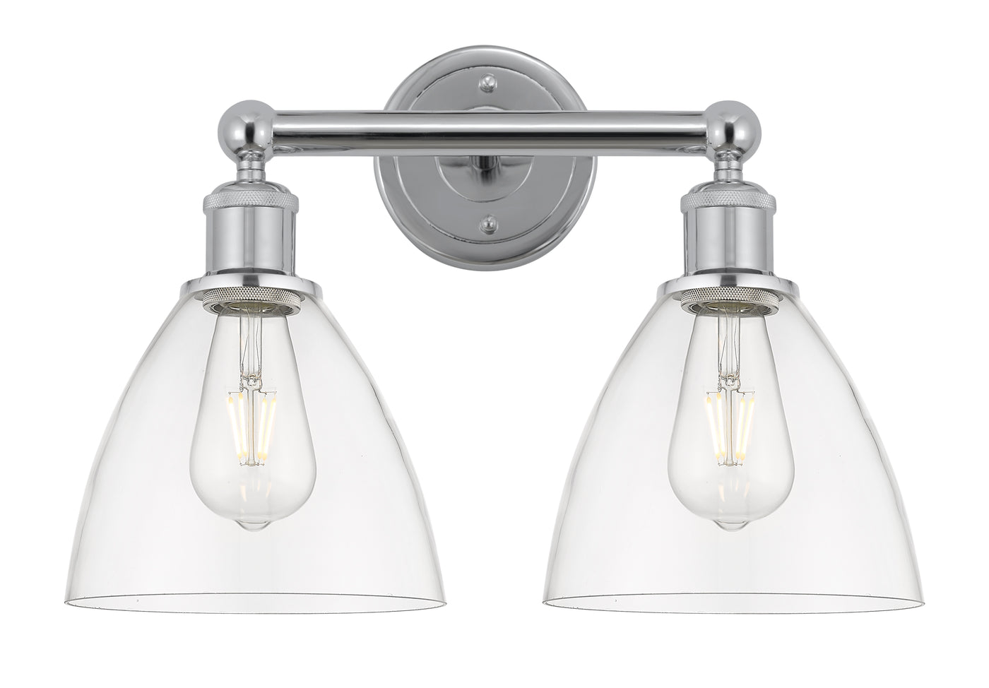 Edison Bath Vanity Light Steel Glass Brass