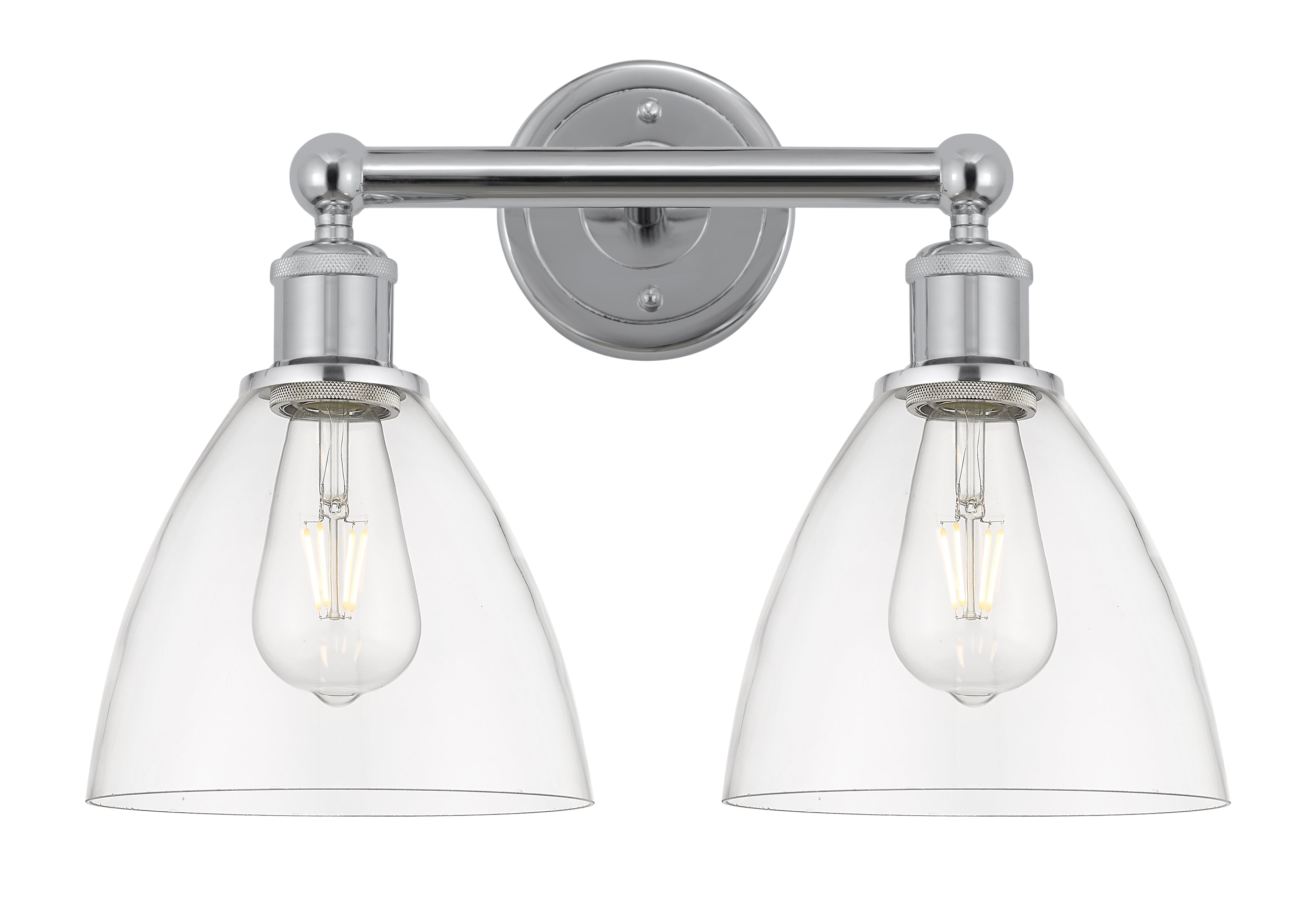 Edison Bath Vanity Light Steel Glass Brass