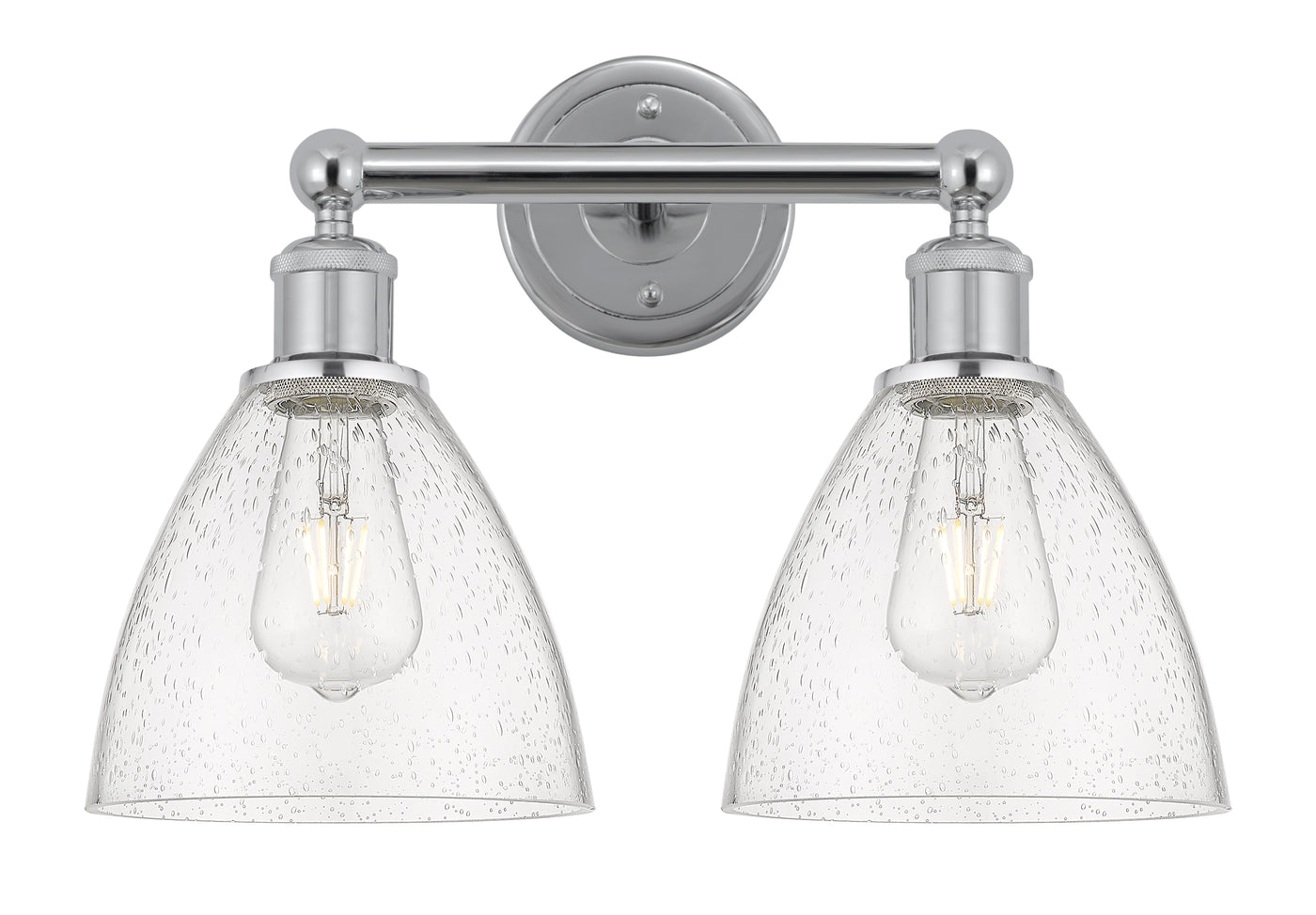 Edison Bath Vanity Light Steel Glass Brass