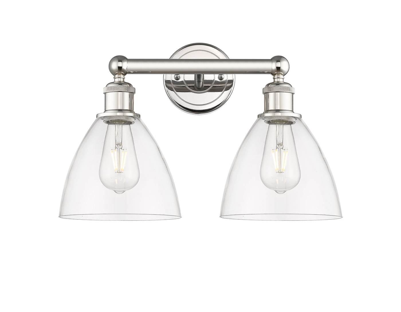 Edison Bath Vanity Light Steel Glass Brass