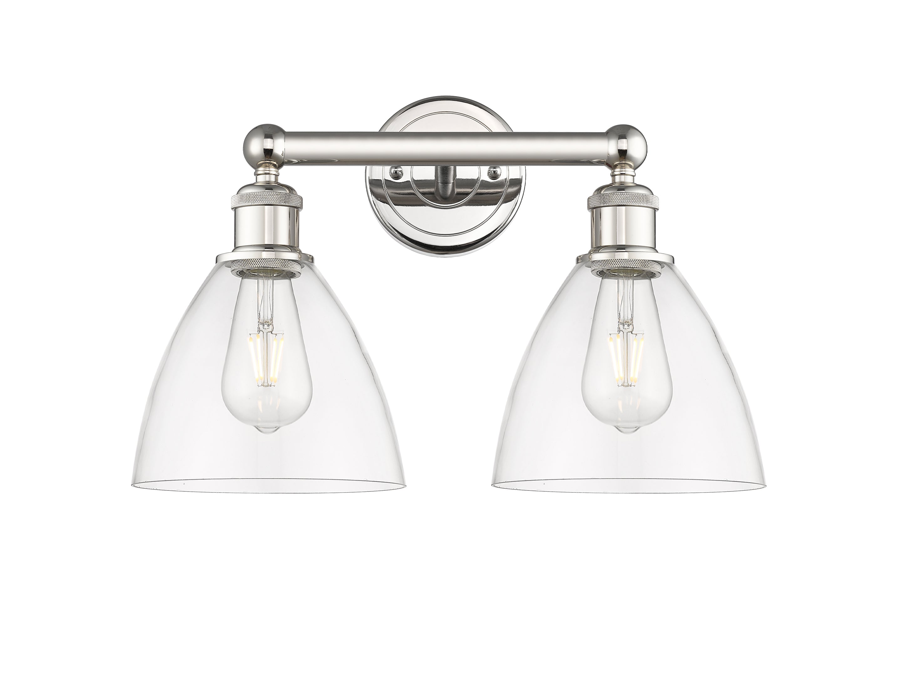 Edison Bath Vanity Light Steel Glass Brass