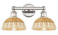 Edison Bath Vanity Light Steel Glass