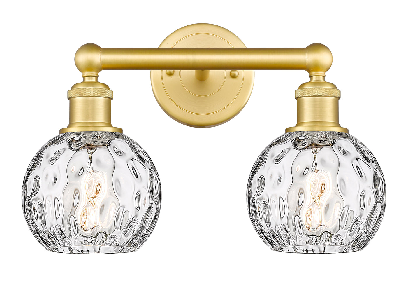 Edison Bath Vanity Light Cast Brass Glass