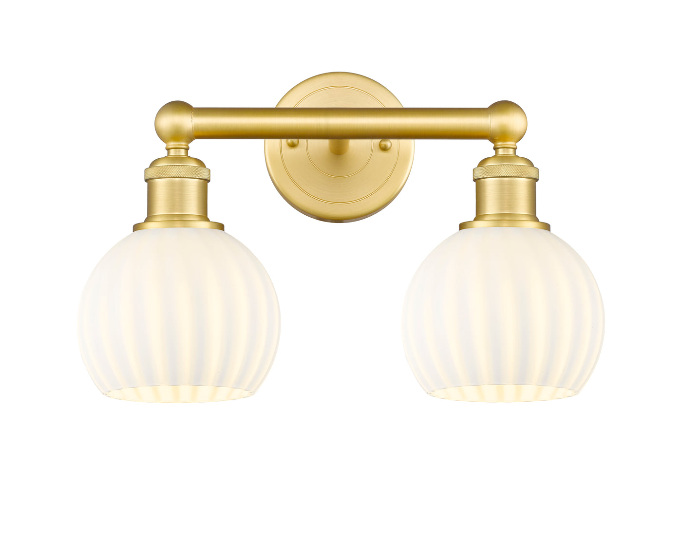 Edison Bath Vanity Light Cast Brass Glass