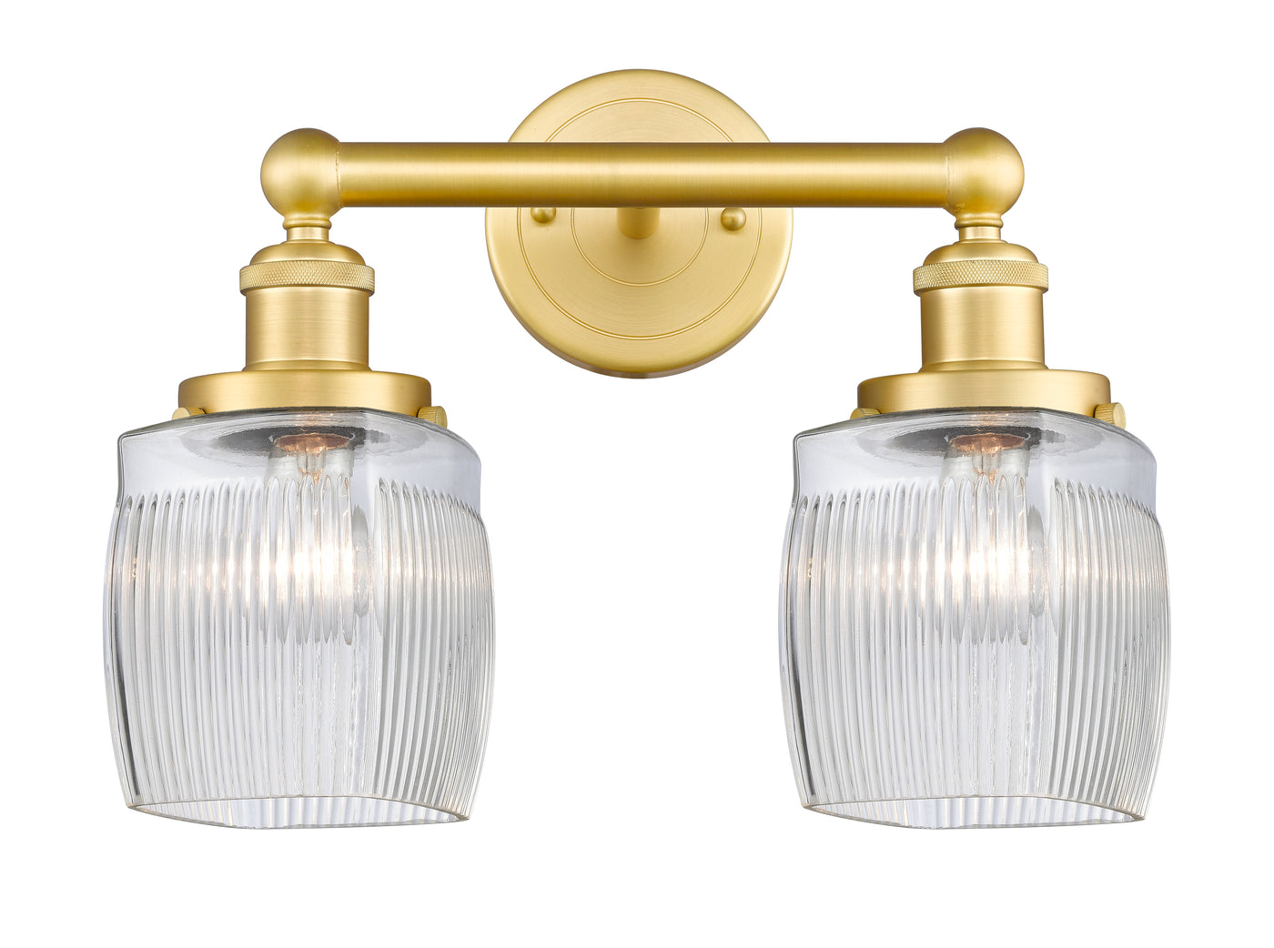 Edison Bath Vanity Light Cast Brass Glass