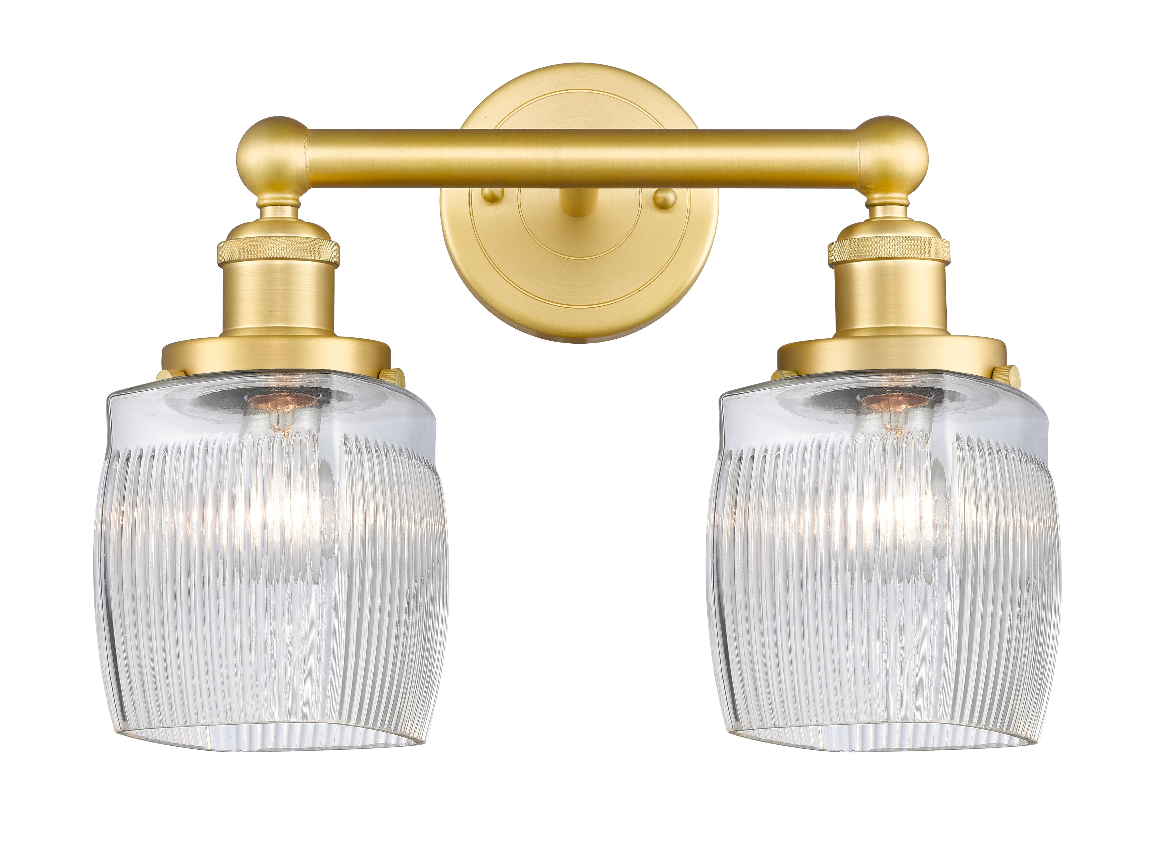 Edison Bath Vanity Light Cast Brass Glass