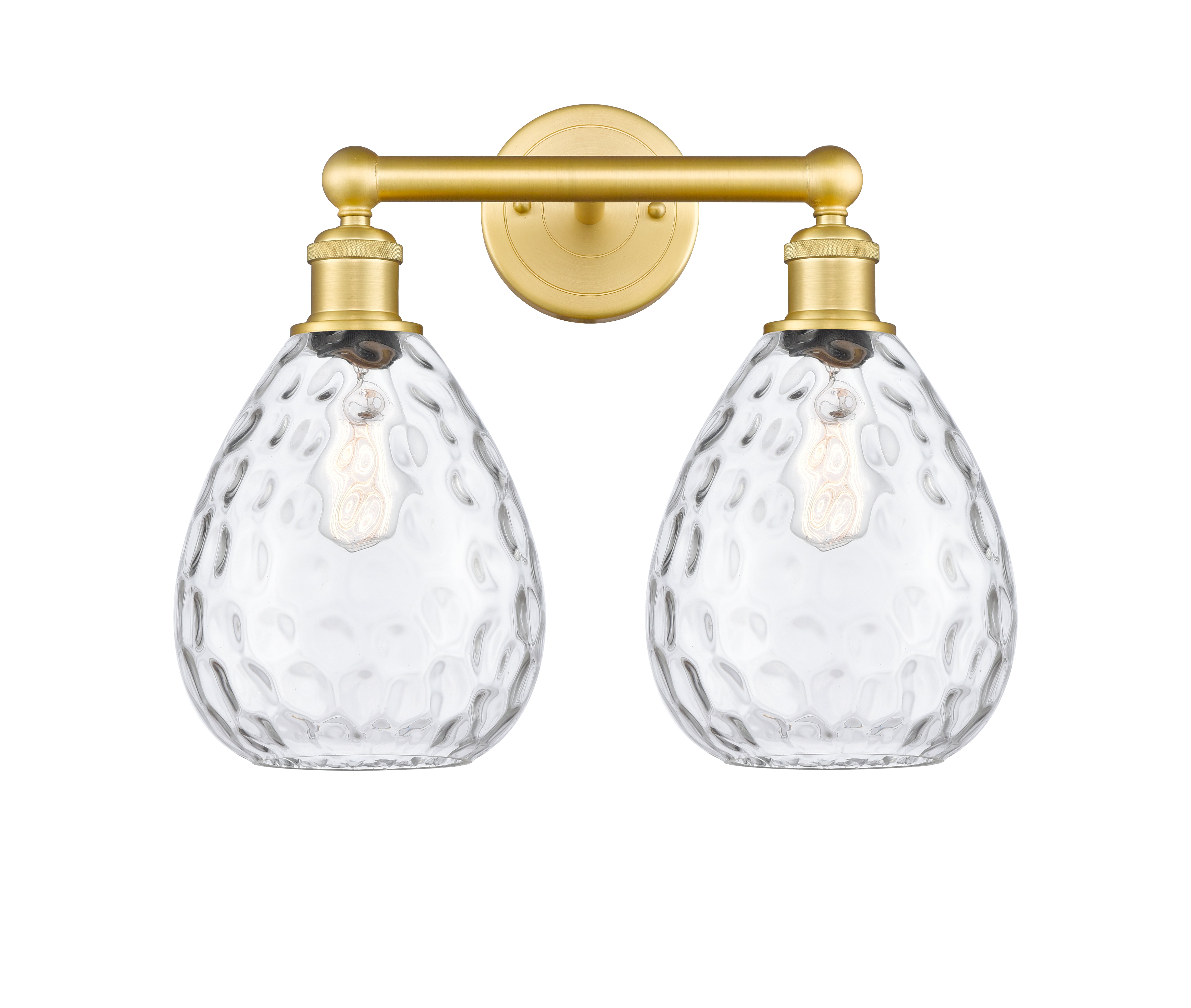Edison Bath Vanity Light Cast Brass Glass