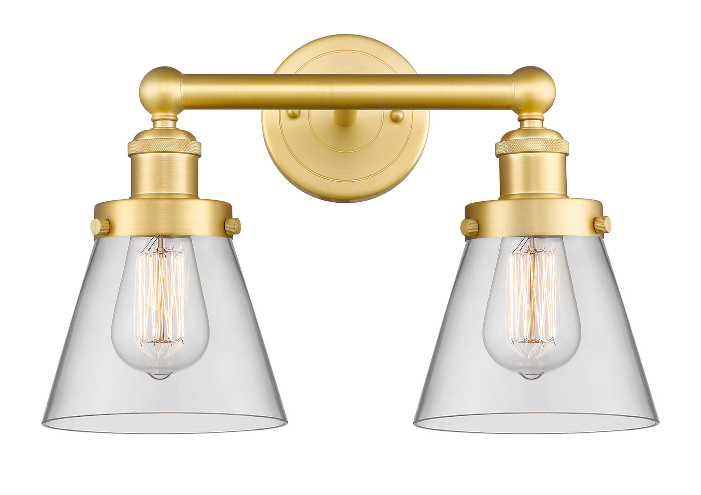 Edison Bath Vanity Light Cast Brass Finish