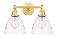 Edison Bath Vanity Light Steel Glass Brass