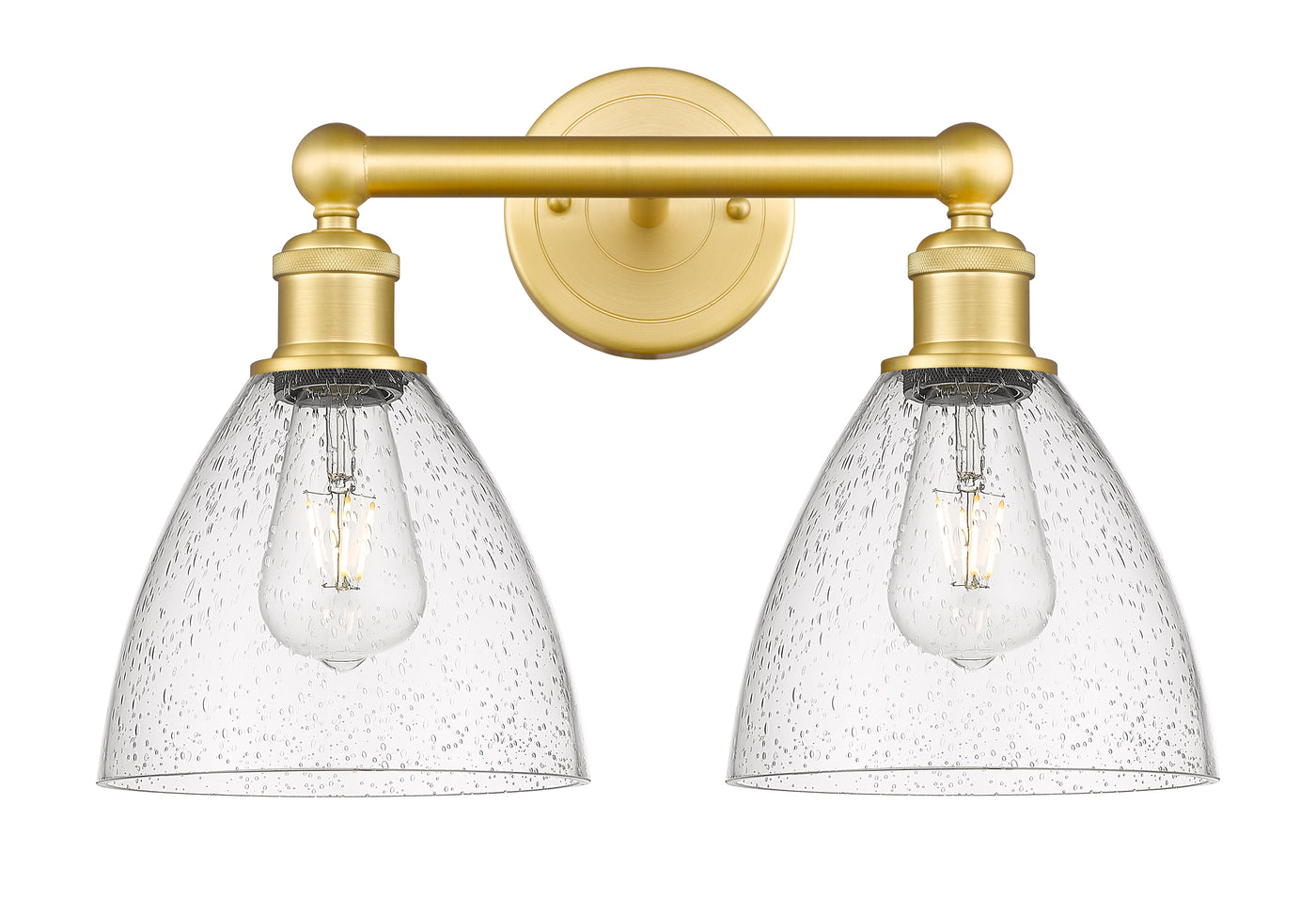 Edison Bath Vanity Light Steel Glass Brass