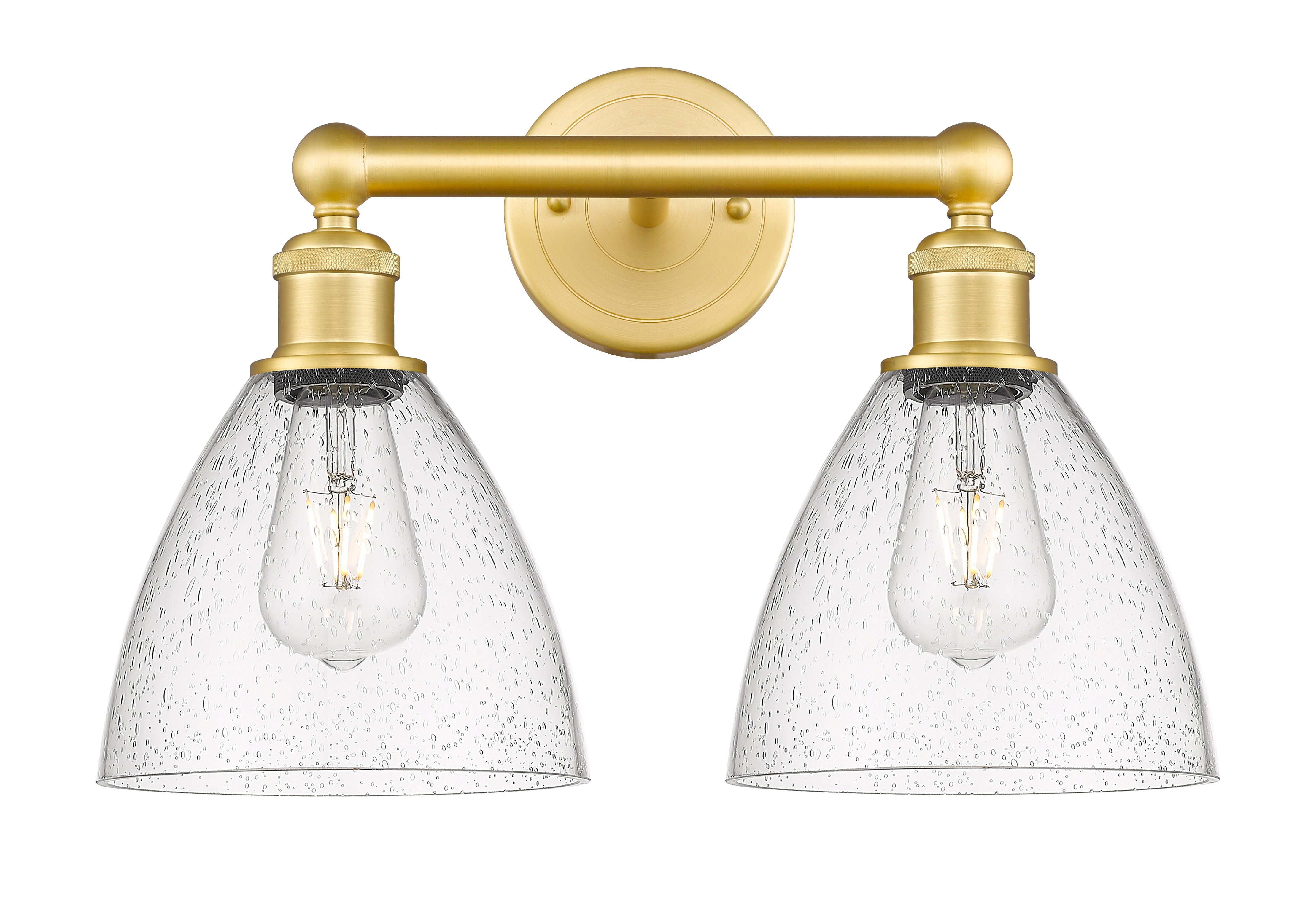 Edison Bath Vanity Light Steel Glass Brass